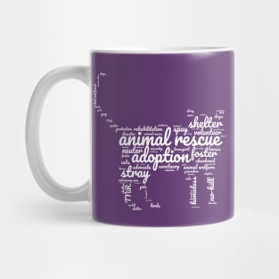 Animal Rescue Word-cloud Mug